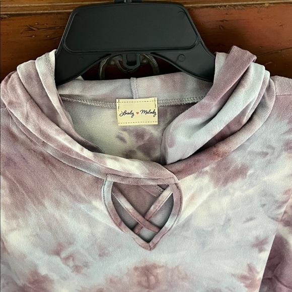 Lovely Melody Lavender Tie-Dye Hoodie Tunic - Picture 5 of 9